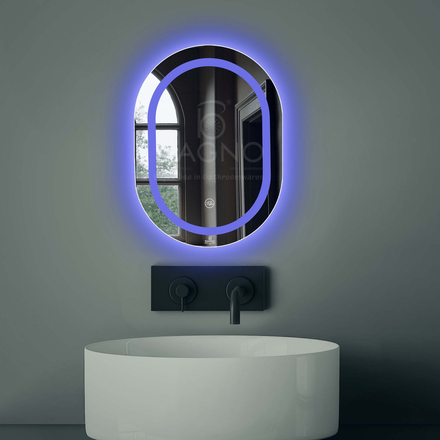 B BAGNO Multi LED Mirror oval, Vanity Mirror