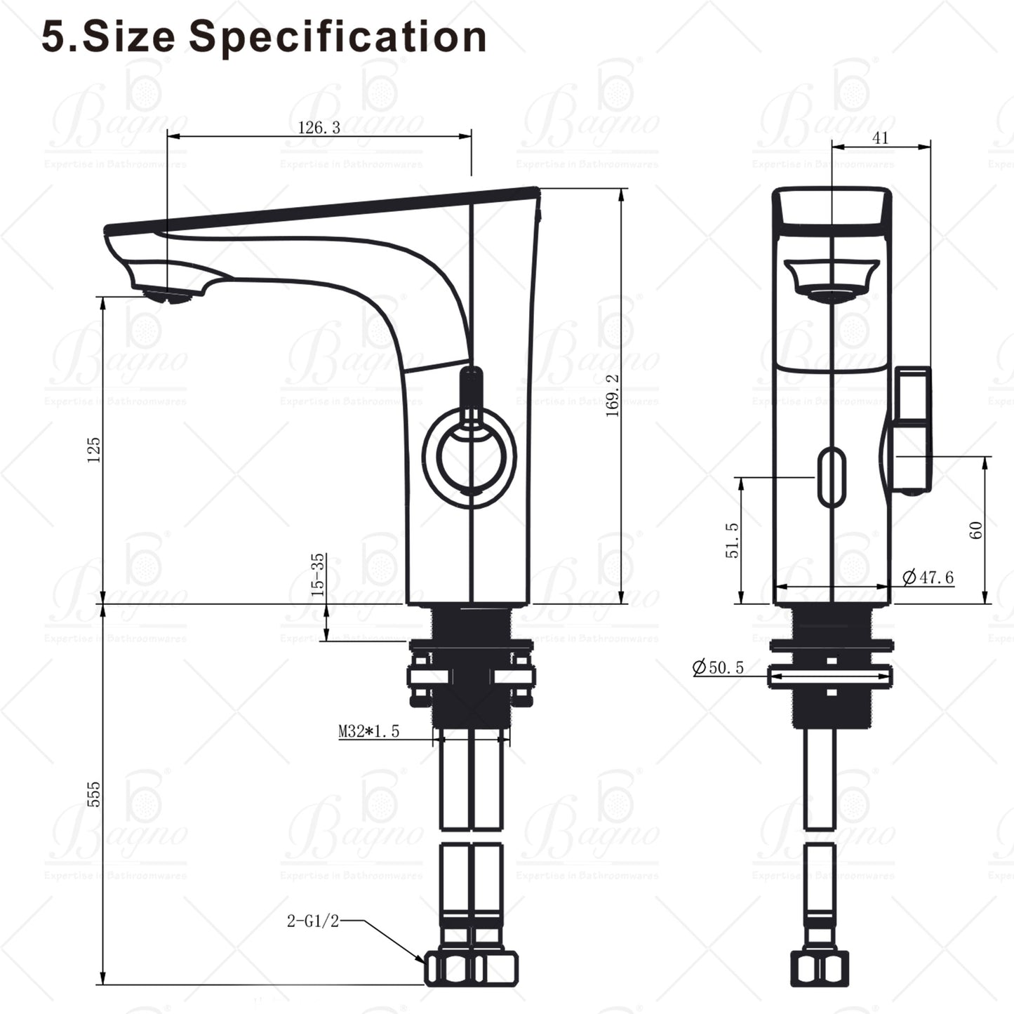 B BAGNO Sensor Basin Faucet BSF01
