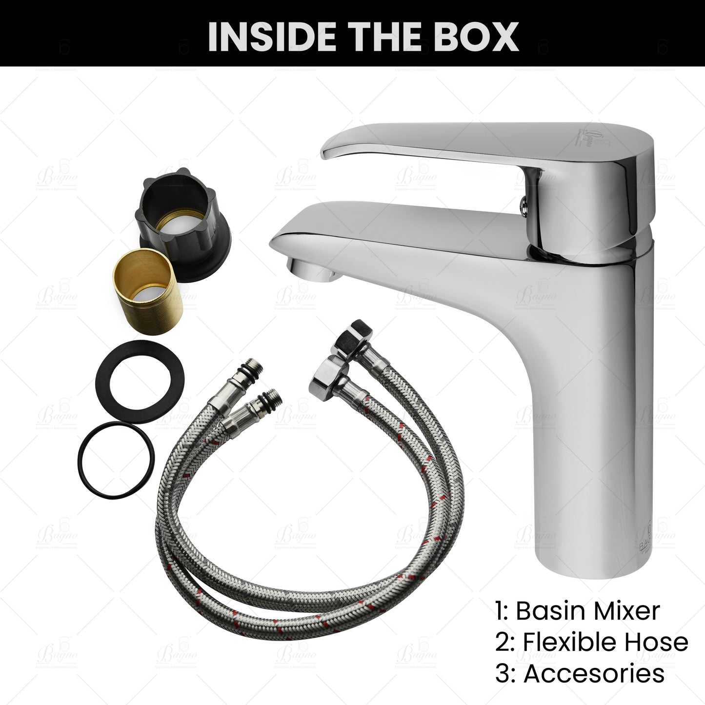 B BAGNO Basin Mixer B1 Chrome Full Brass, Basin Tap, Wash Basin Faucet, Bathroom Faucet…