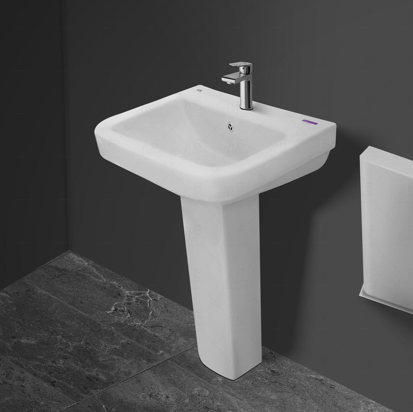 B BAGNO Basin Full Pedestal WB01