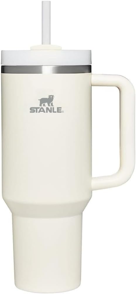 The Quencher H2.0 FlowState Stainless Steel Vacuum Insulated Tumbler with Lid & Straw, Leakproof Cup, BPA-Free for Water, Iced Tea, Coffee, Smoothies & More – | 1.2Litre 40 oz Cream |