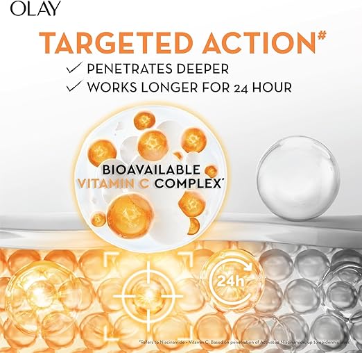 Olay Luminous Niacinamide + Vitamin C Face Cream Moisturizer 50G, 50 g (Pack of 1)