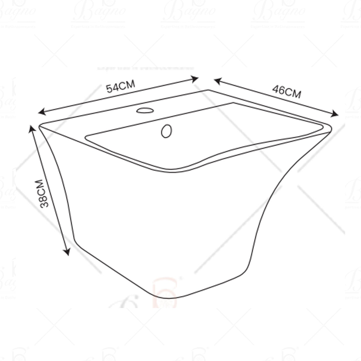 WALL HUNG BASIN WHB03