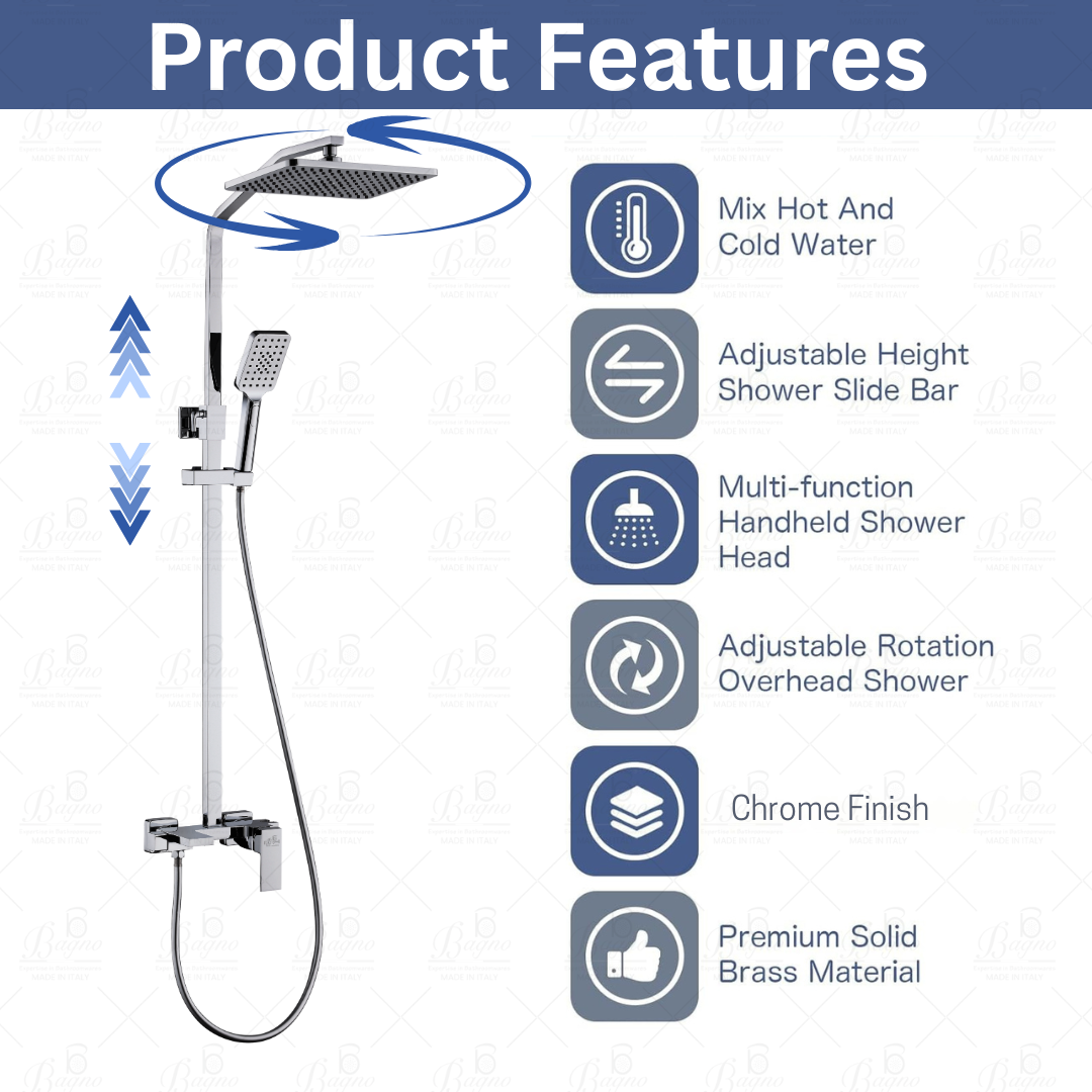 B BAGNO Shower System - Bloom Series - B04
