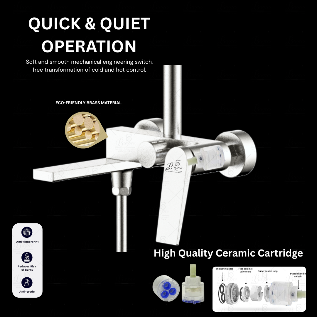 B BAGNO Shower System - Crystal Series C04