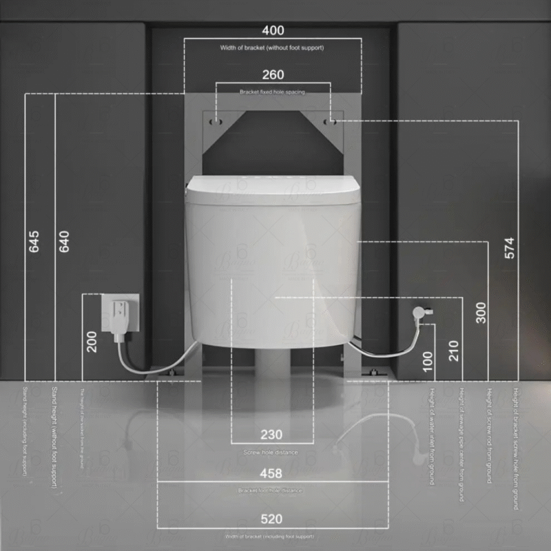 Wall-Hung Smart Water Closet (SWC-01)