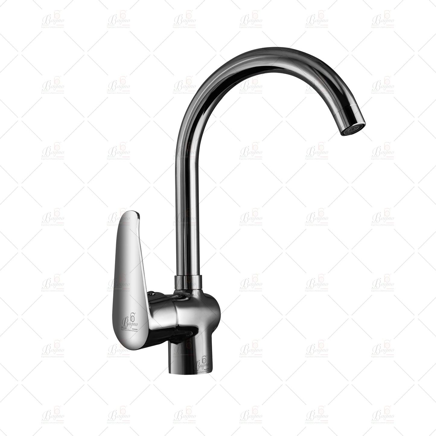 B BAGNO Kitchen Faucets B3, Full Brass Chrome Kitchen faucet, High arc single handle brass sink faucets, RV Kitchen sink faucets, Sink mixers