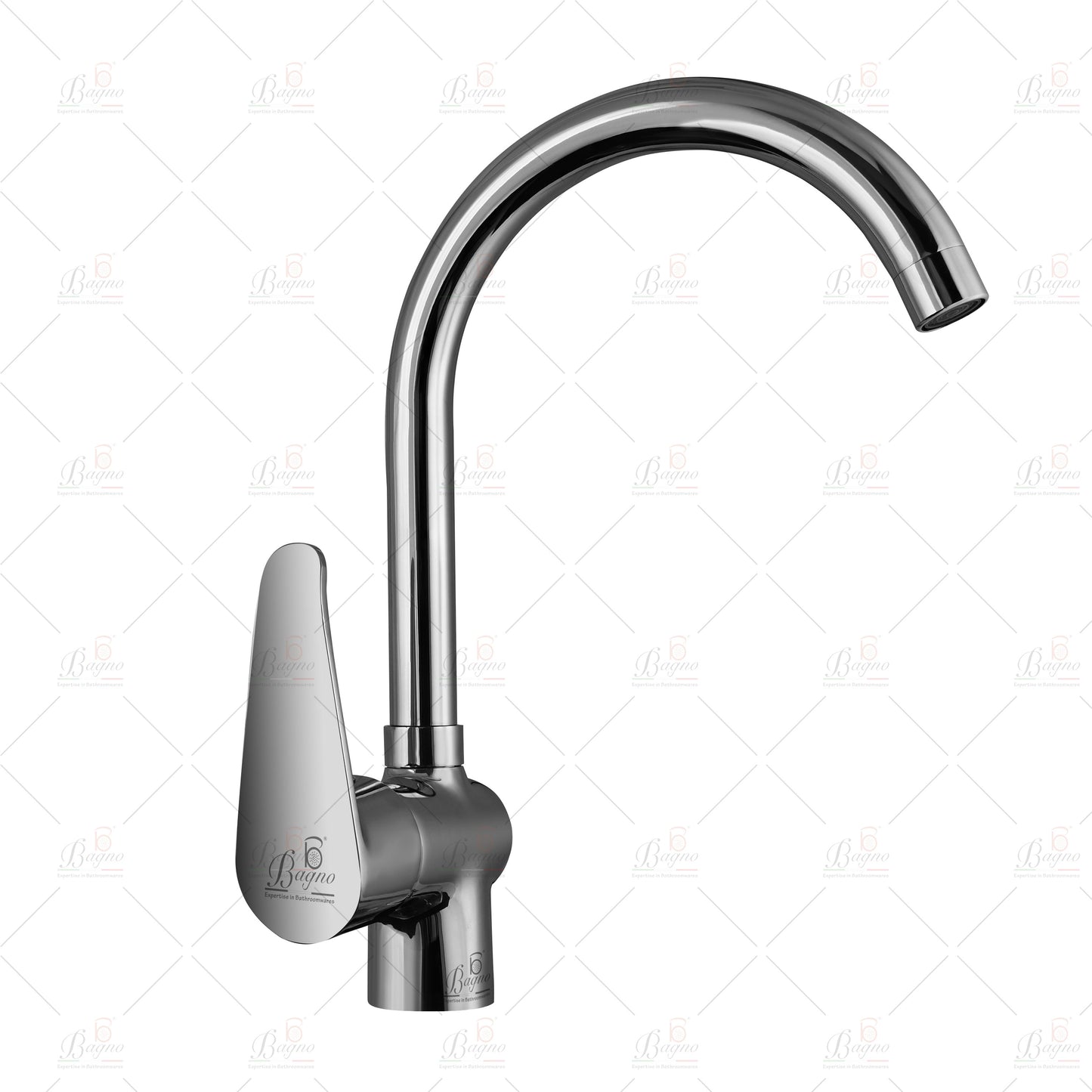 B BAGNO Kitchen Faucets B3, Full Brass Chrome Kitchen faucet, High arc single handle brass sink faucets, RV Kitchen sink faucets, Sink mixers