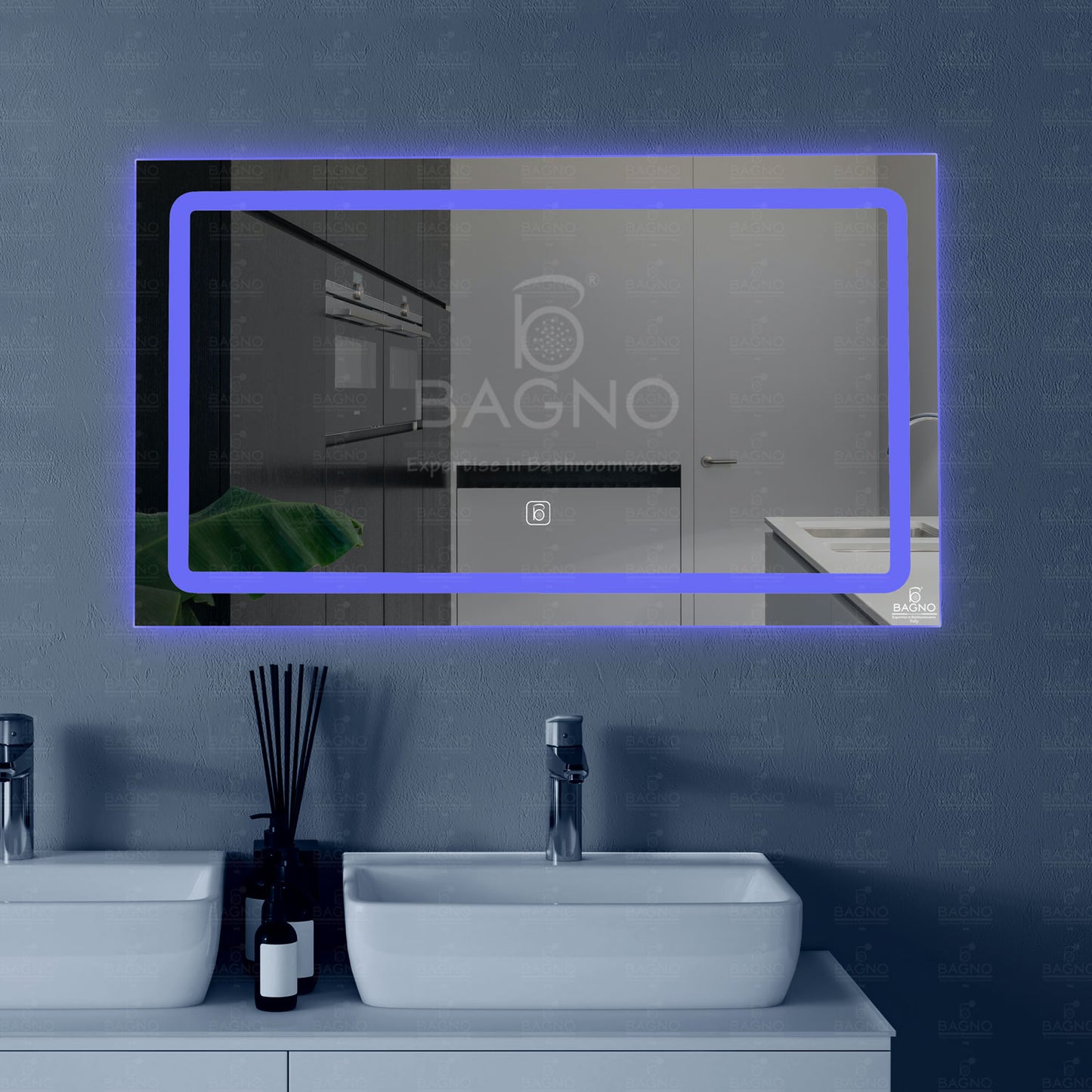B BAGNO 120x70CM Multi LED Mirror BML09 Horizontal, Vanity Mirror