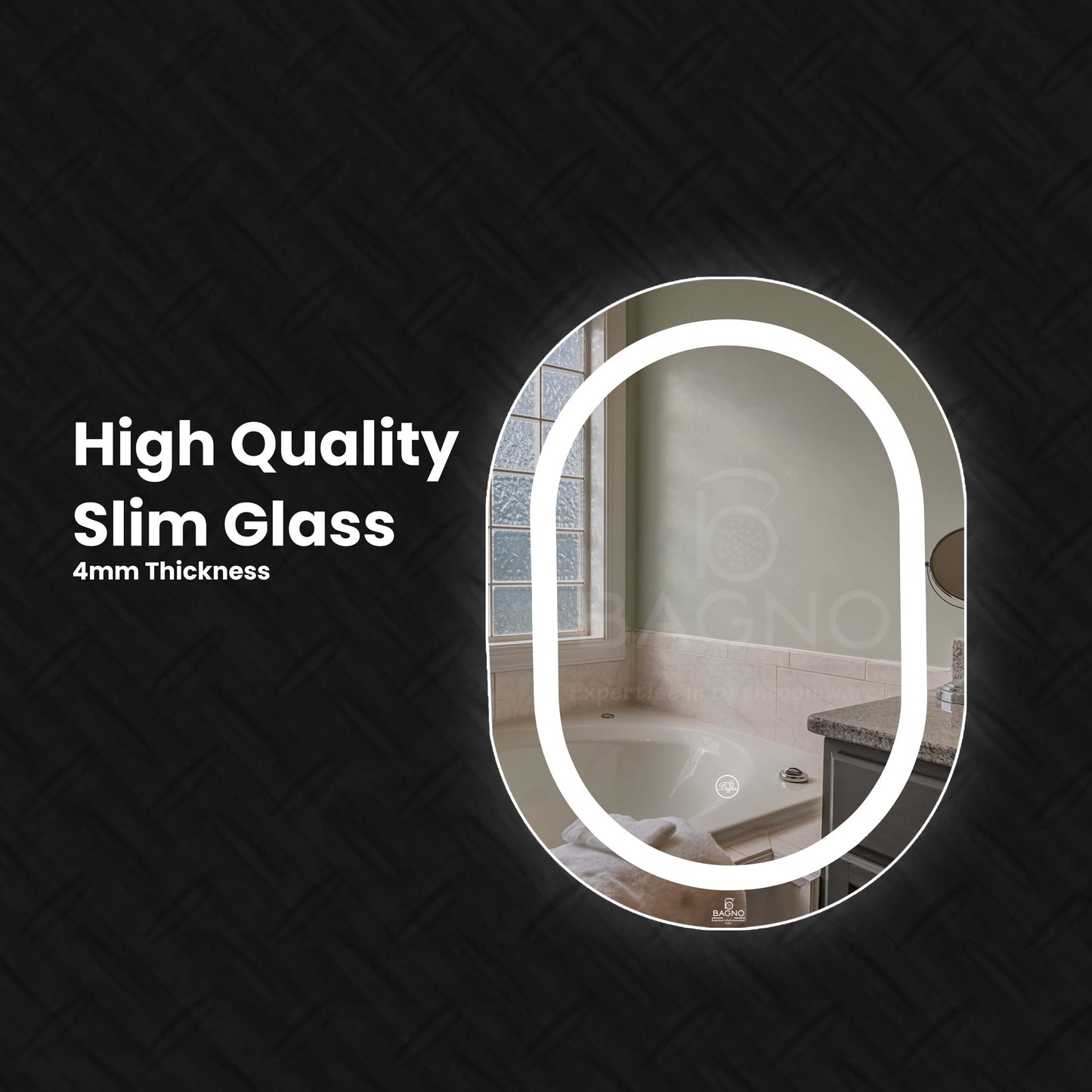 B BAGNO Multi LED Mirror  oval, Vanity Mirror