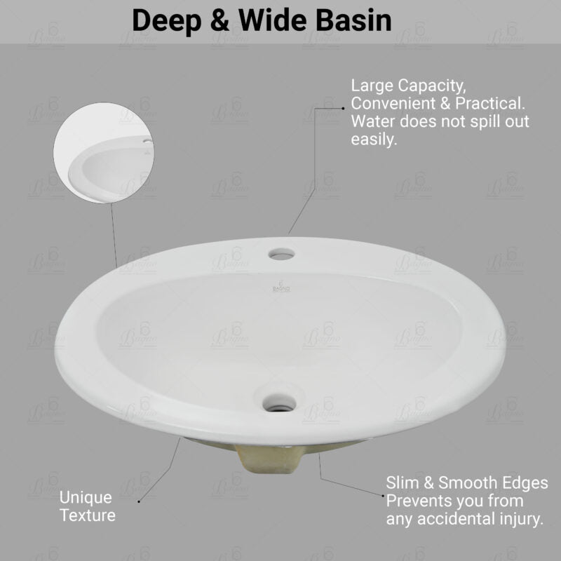 B BAGNO Over Counter Wash Basin - C01