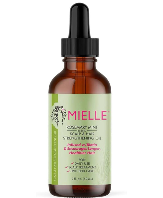 Pack of 2 Rosemary Oil for Hair, Rosemary Oil & Mint Hair Oil for Hair Growth 59 ml, Organic Rosemary Mint Oil Rosemary Hair Oil Hair Growth Accelerate Against Hair Loss for Dry Damaged Hair