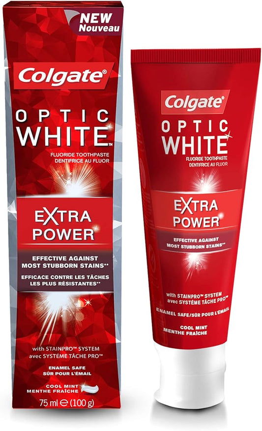 Colgate Optic White Extra Power Whitening Toothpaste, 75ml