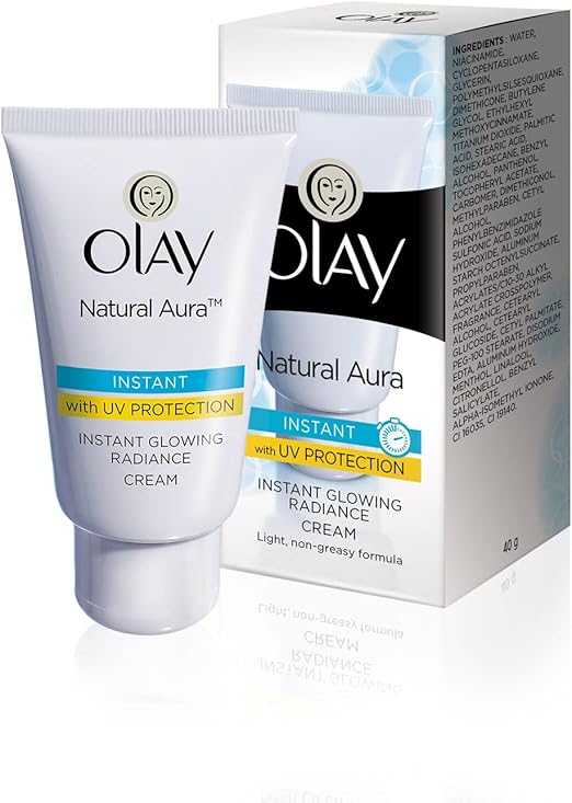 Olay Natural White Light Instant Glowing Fairness Cream, 40G