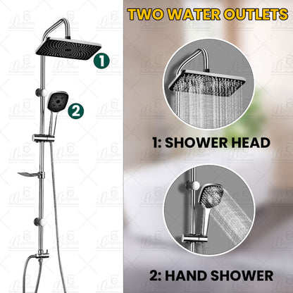 B BAGNO Shower Kit 85-7C Square