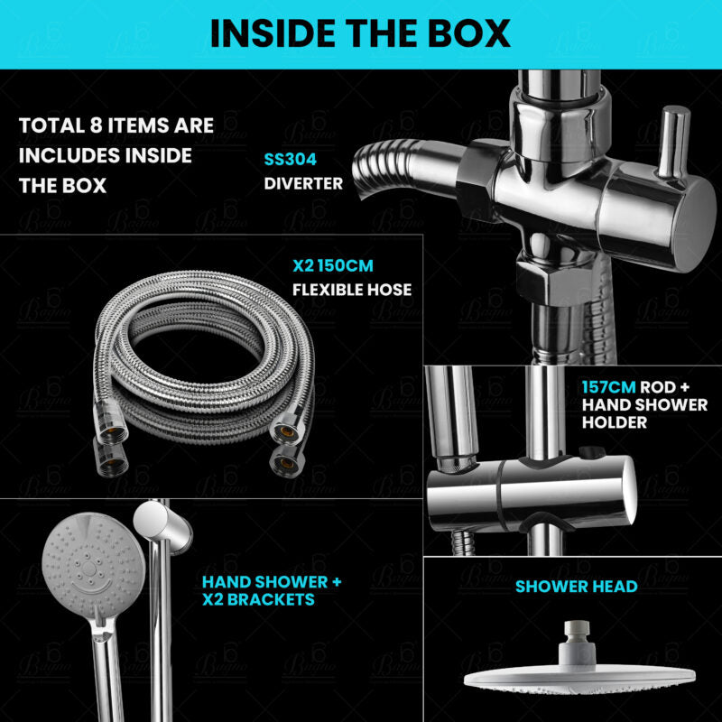 B BAGNO Shower Kit - 85-7C Round