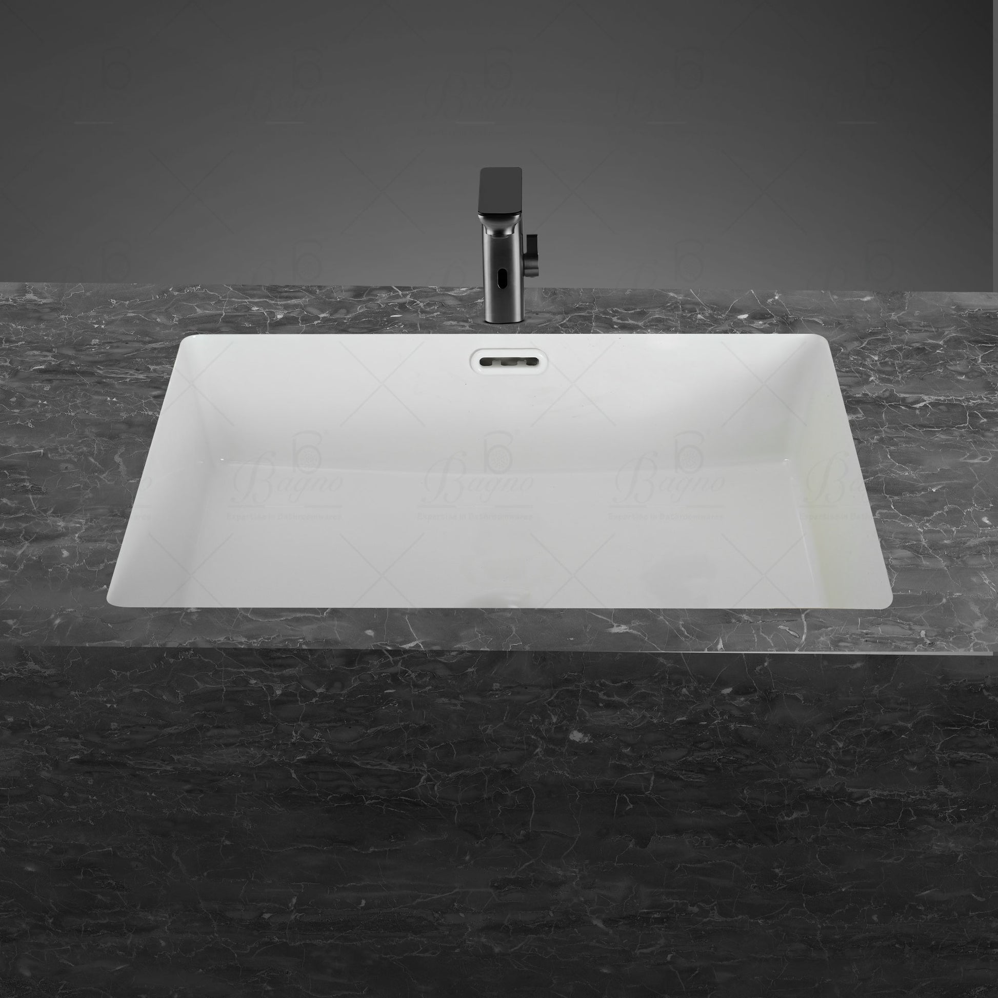 wash basin undermount with overflow hole
