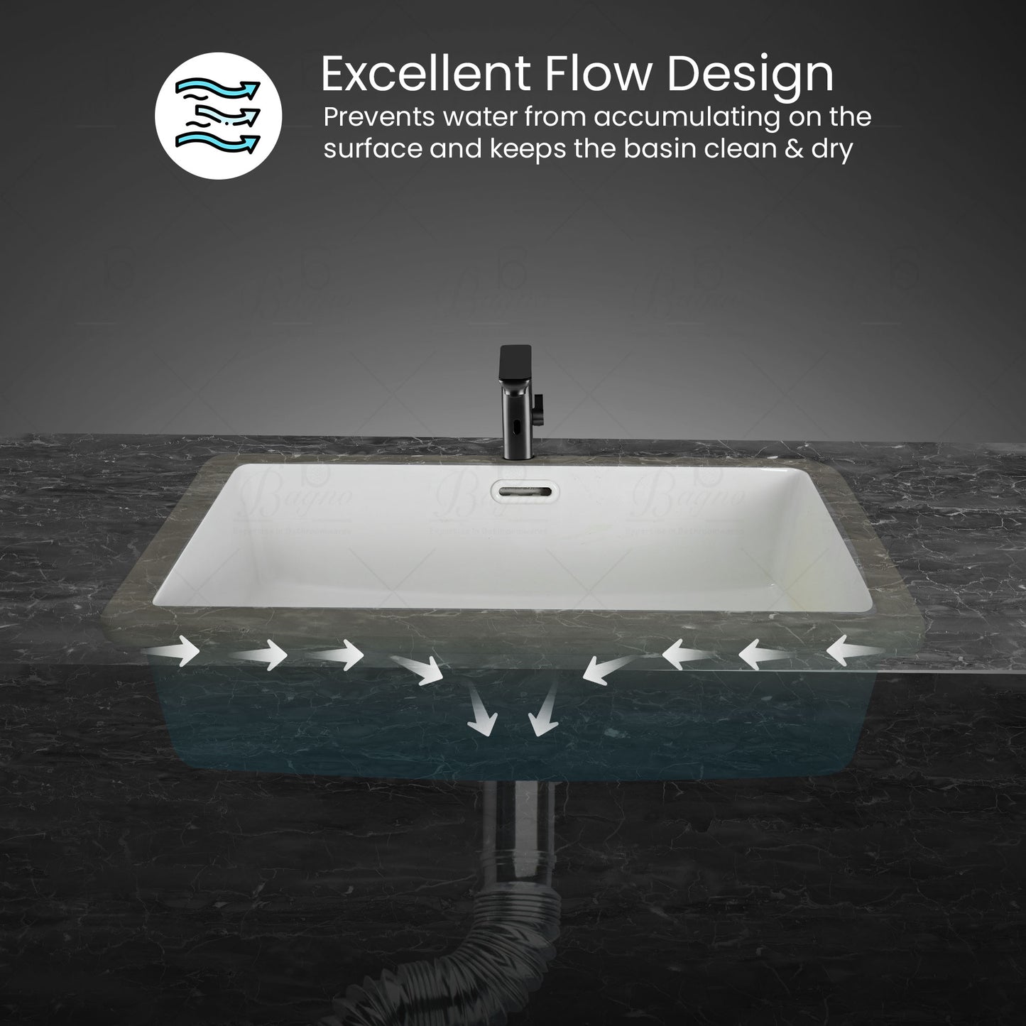 wash basin undermount with overflow hole 2
