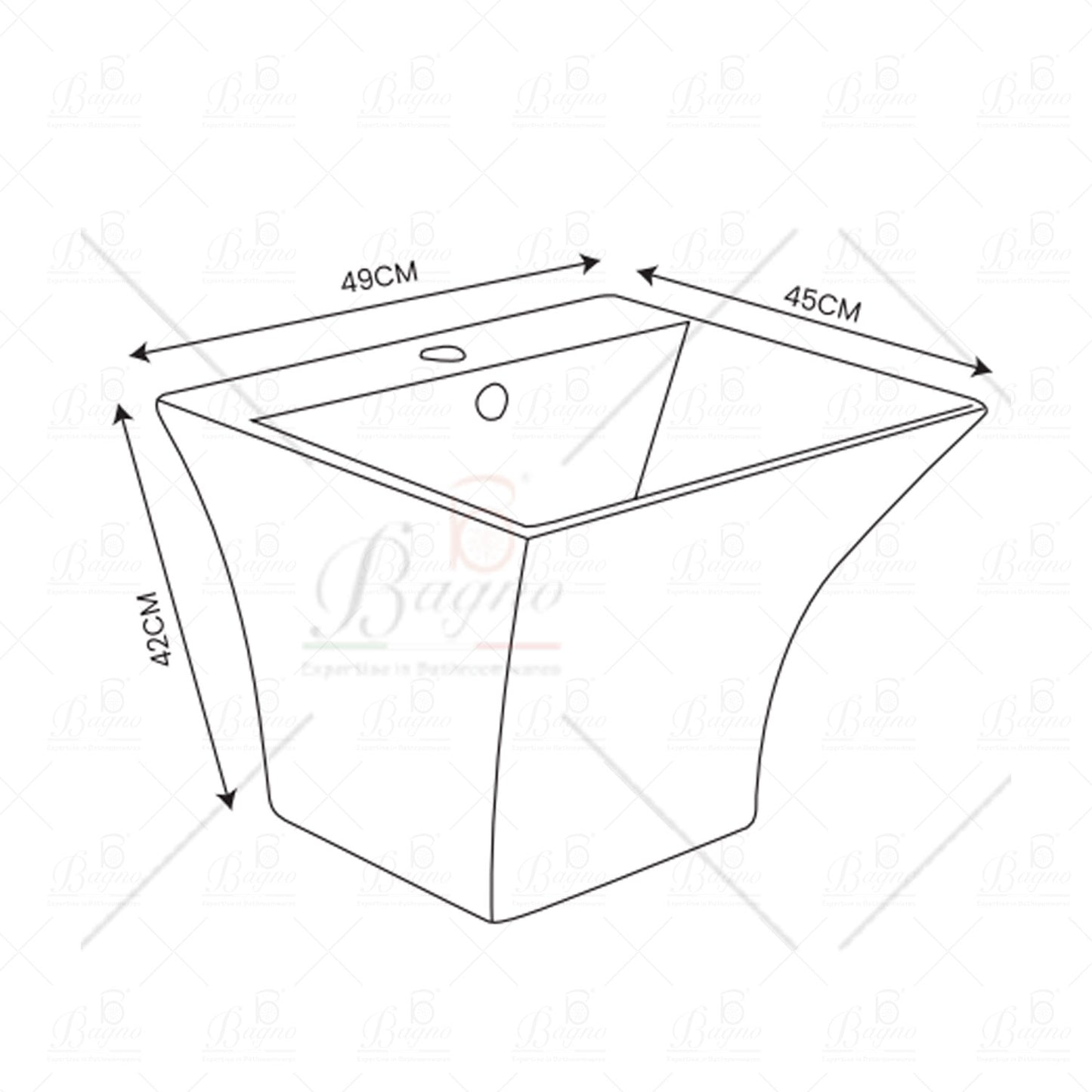 WALL HUNG BASIN WHB09